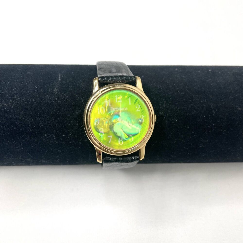 Rare Vintage Disney Mickey Mouse Hologram Fantasma Quartz Watch